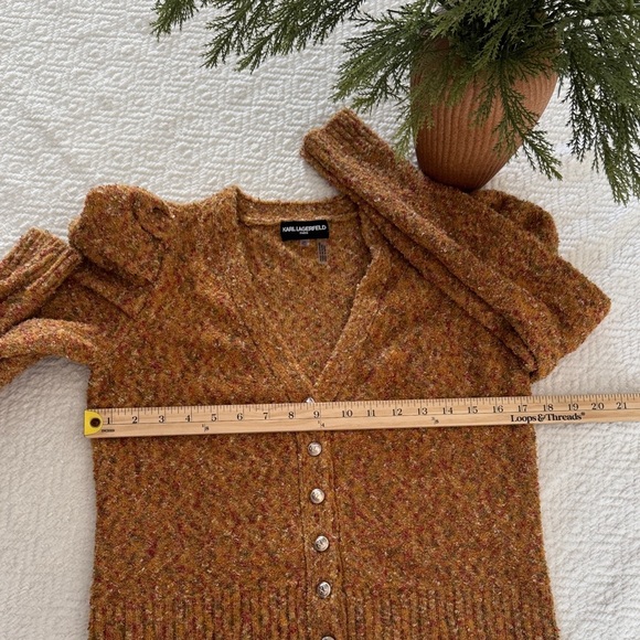 Karl Lagerfeld Multicolor Button-Up Cardigan Size XS - Picture 8 of 10